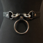 black vegan leather vegan snakeskin goth belt gothic faux leather pvc silver 