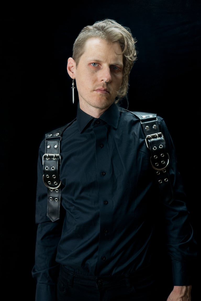 upper body harness vegan leather body harness faux leather gothic goth pvc 
