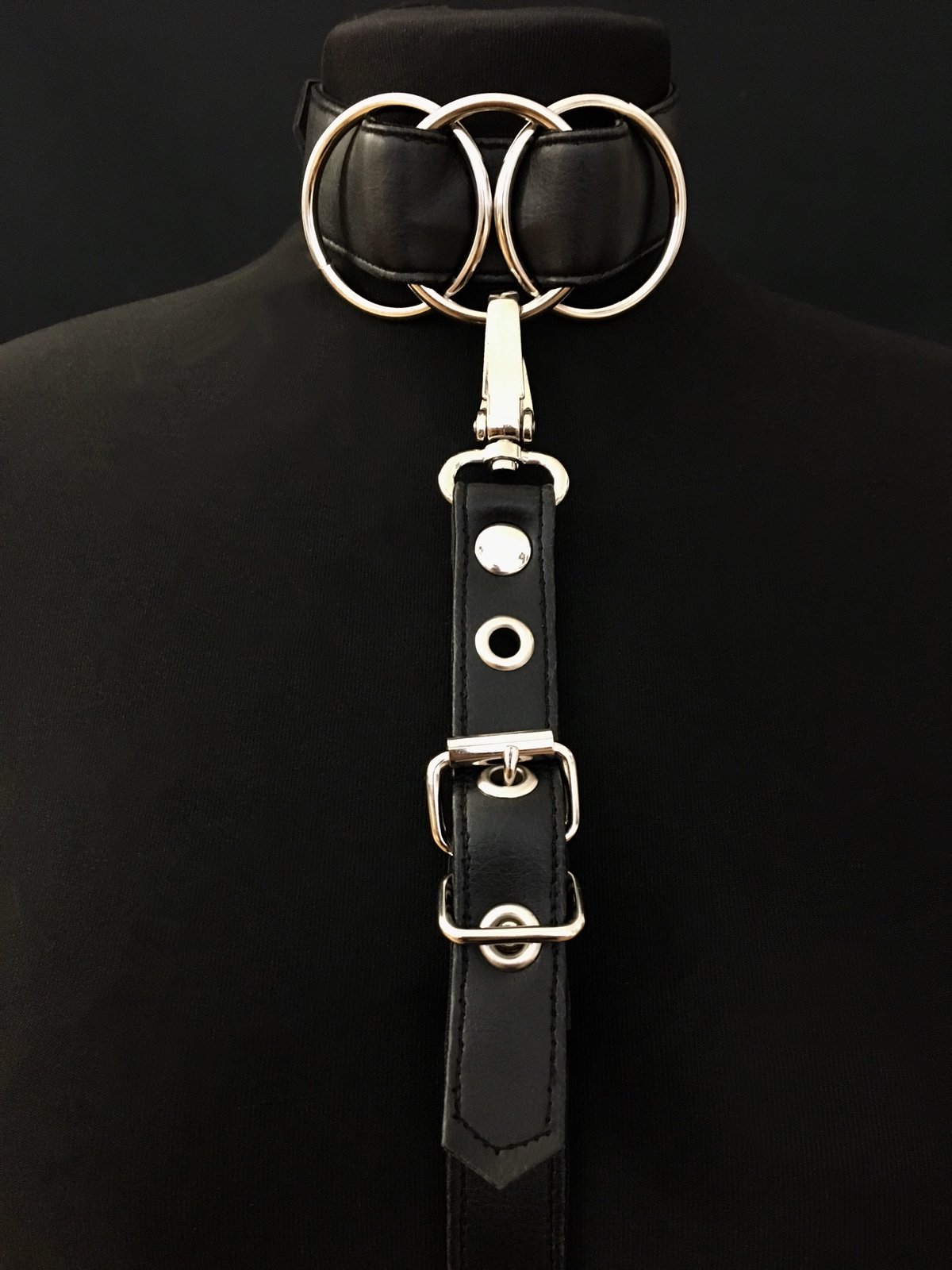 black silver vegan leather goth harness belt gothic faux leather pvc 
