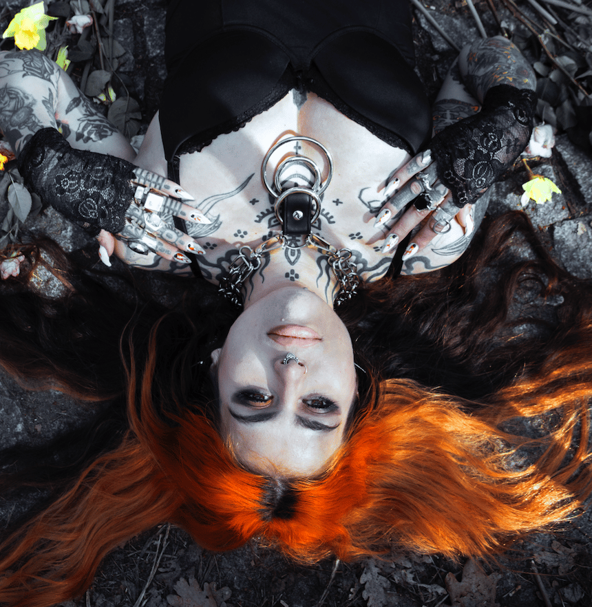 black and silver vegan leather goth necklace collar choker chains gothic faux leather pvc 