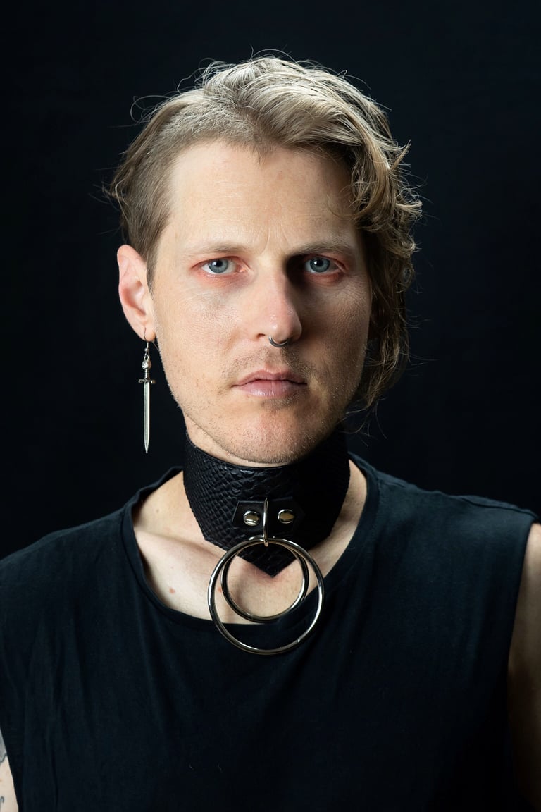 gothic collar goth choker vegan leather faux leather black silver vegan snakeskin bat shaped collar